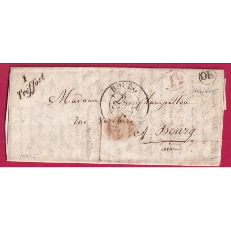 CURSIVE 1 TREFFORT AIN CAD TYPE 13 BOURG TAXE LOCALE 1 OR SELIGNAT + DECIME RURALE POUR BOURG EN BRESSE