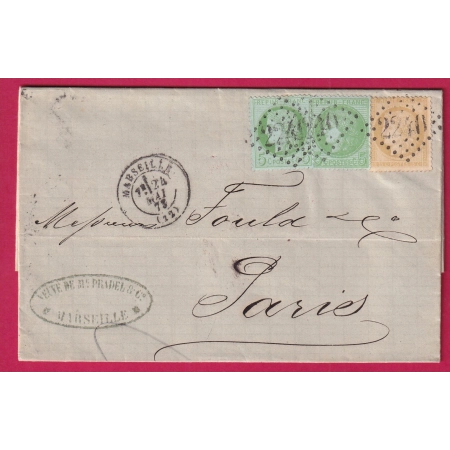 N°53 X2 N°59 GC 2240 MARSEILLE POUR PARIS LES 53 SONT DE 2 PLANCHES DIFFERENTES
