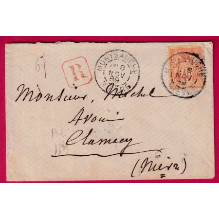 N°94 CAD MONTSAUCHE NIEVRE POUR CLAMECY