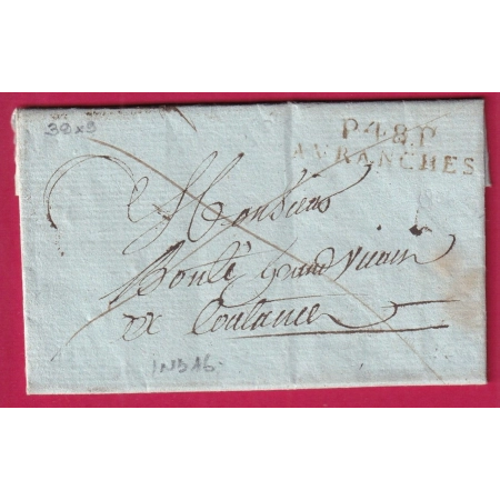MARQUE P48P AVRANCHES MANCHE EN ROUGE 39X9 POUR COUTANCES MANCHE INDICE 16