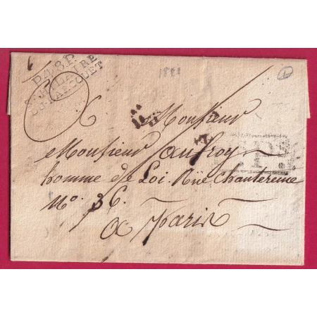 MARQUE P48P ST HILAIRE DU HARCOUET MANCHE 1821 POUR PARIS INDICE 15