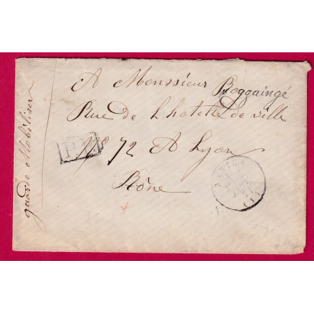 GUERRE 1870 GARDE MOBILE NANTUA AIN 2 JANVIER 1871 POUR LYON RHONE
