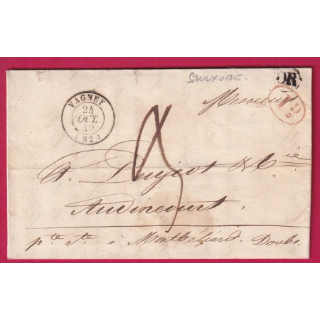 CAD TYPE 15 VAGNEY VOSGES OR SAULXURE + DECIME RURAL POUR AUDINCOURT DOUBS 1840