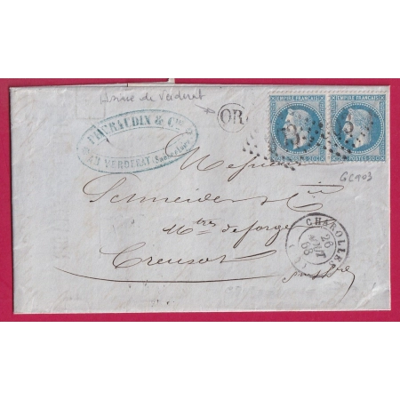 N°29 PAIRE GC 903 CHAROLLES SAONE ET LOIRE OR USINE DE VERDERAT POUR LE CREUSOT