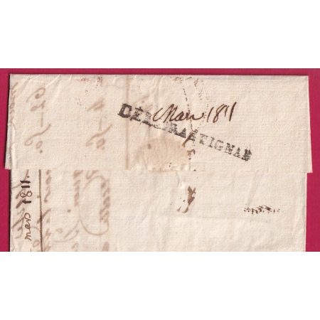 DEBOURSE DEB DRAGUIGNAN VAR 1811 INDICE 18 DEPART PARIS POUR COGOLIN REEXP LE LUC
