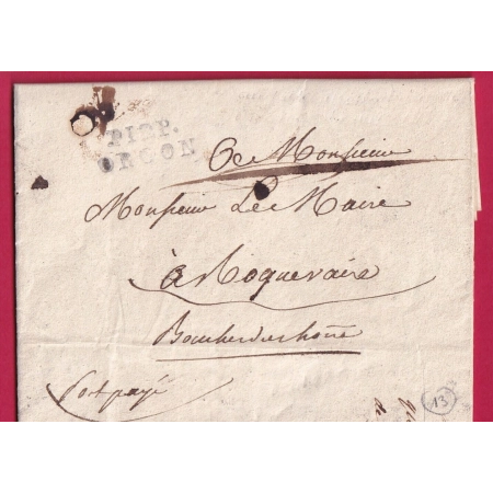 MARQUE P12P ORGON BOUCHES DU RHONE POUR ROQUEVAIRE TEXTE DU MAIRE DE CABANNES INDICE 17