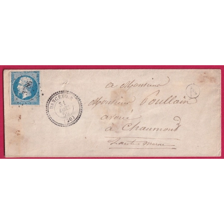 N°14 PC 3786 DANCEVOIR HAUTE MARNE CAD TYPE 22 POUR CHAUMONT INDICE 15