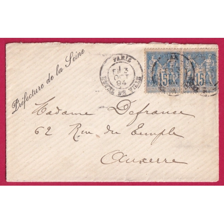 N°90 X2 LEVEE EXCEPTIONNELLE PARIS HOTEL DE VILLE LEVEE E1 POUR AUXERRE