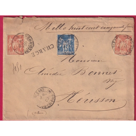 N°90 94X2 ORLEANS R DU COLOMBIER LOIRET POUR HERISSON ALLIER