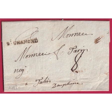 MARQUE ST CHAMOND LOIRE 1789 LENAIN N°3 INDICE 15 POUR TULLINS ISERE