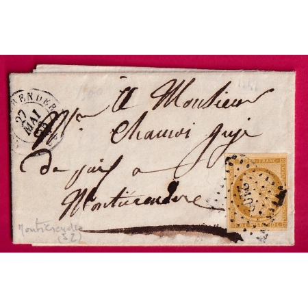 N°1 PC 2102 MONTIERENDER HAUTE MARNE  POUR MONTIERENDER 1853