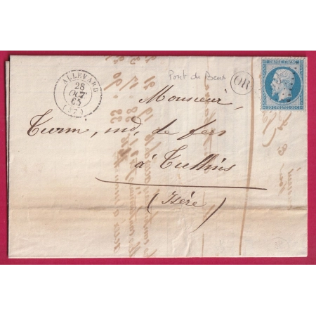 N°22 GC 65 ALLEVARD ISERE OR PONT DE BENS POUR TULLINS ISERE