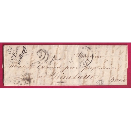 CURSIVE 84 ST PIERRE DE BOEUF LOIRE INDICE 14 POUR PIERRELATTE DROME