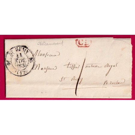 CAD TYPE 12 ST REMY BOUCHES DU RHONE CL ROUGE + TAXE LOCALE 1 DEPART CHATEAURENARD