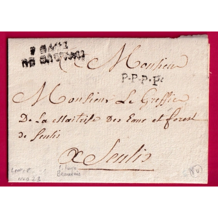 MARQUE PORT PAYE DE BEAUVAIS LENAIN N°18 INDICE 23 1773 OISE POUR SENLIS