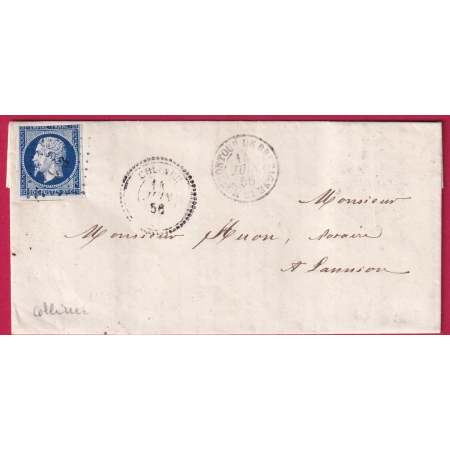 N°14 PC 903 COLINEE COTES DU NORD INDICE 14 + MONCONTOUR DE BRETAGNE POUR LANNION LETTRE COVER FRANCE