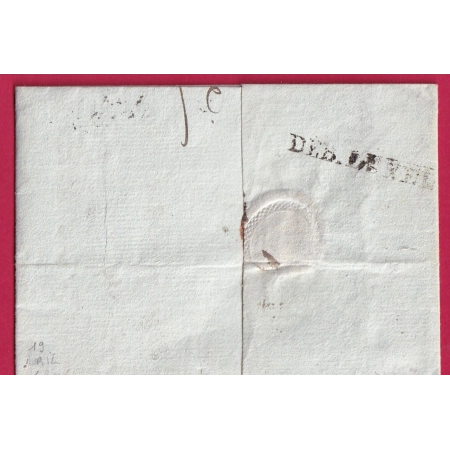 DEBOURSE DEB LUNEL HERAULT 1806 INDICE 20 LETTRE DE MARSEILLE REEXP A AGDE LETTRE COVER FRANCE