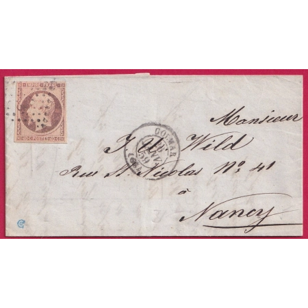 N°16 PC 908 COLMAR HAUT RHIN POUR NANCY LETTRE COVER FRANCE