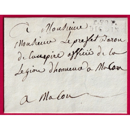 MARQUE P70P DIGOIN SAONE ET LOIRE POUR MACON 23X9 INDICE 15 LETTRE COVER FRANCE