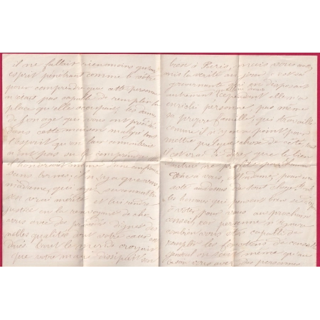 N°28 CAD TYPE 17 LAGNIEU AIN POUR ST SORLIN TAXE REEXPEDITION 2 POUR PARIS 1869