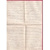 N°28 CAD TYPE 17 LAGNIEU AIN POUR ST SORLIN TAXE REEXPEDITION 2 POUR PARIS 1869