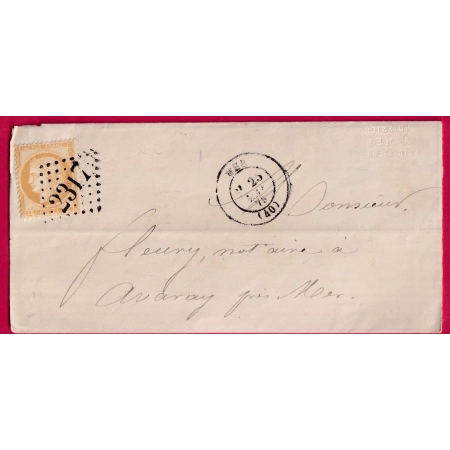 N°55 GC 2317 MER LOIR ET CHER LETTRE LOCALE LETTRE COVER FRANCE