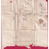 LETTRE LOCALE MONTPELLIER HERAULT TAXE 1 REEXPEDIEE TAXE 30 MILLAU AVEYRON 1859 LETTRE COVER FRANCE