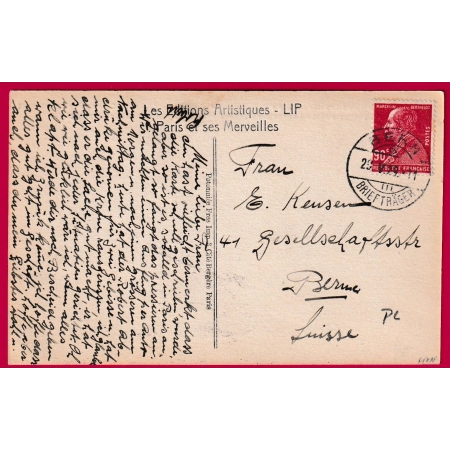 N°243 MARCELLIN BERTHELOT OBLITERATION SUISSE BERN 1929