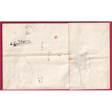 CACHET ARRIVE SPECIAL LIMOUX AUDE 1822 DEPART BEZIERS HERAULT LETTRE COVER FRANCE