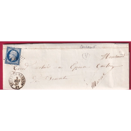 N°14 PC 1503 HEITZ LE MAURUPT BOITE RURALE V CHARMONT MARNE POUR EPENSE LETTRE COVER FRANCE
