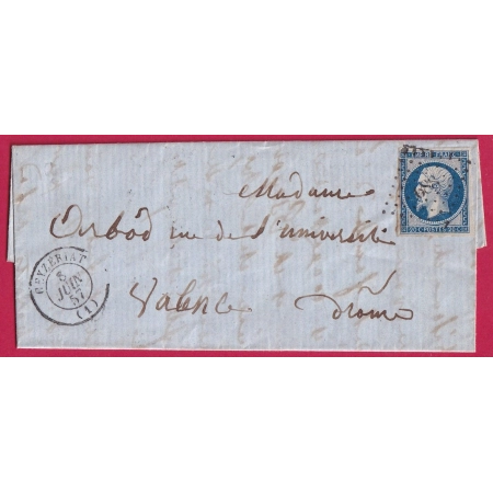 N°14 PC 688 CEYZERIAT AIN POUR VALENCE DROME INDICE 10 LETTRE COVER FRANCE