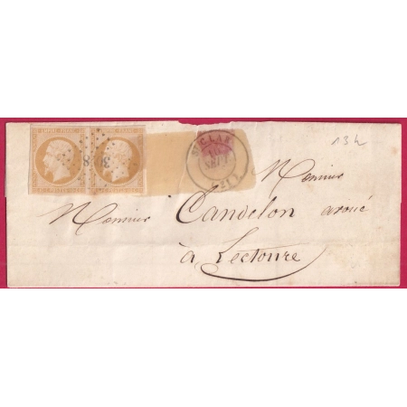 N°13 PAIRE 3028 ST CLAR GERS POUR LECTOURE LETTRE COVER FRANCE