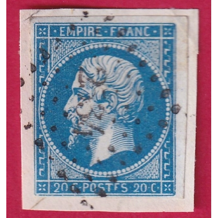 N°14Ah POSTFES SUR FRAGMENT TIMBRE STAMP BRIEFMARKEN