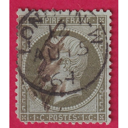 N°19 CAD ANGLAIS LONDON ANGLETERRE 1864 RARE TIMBRE STAMP BRIEFMARKEN