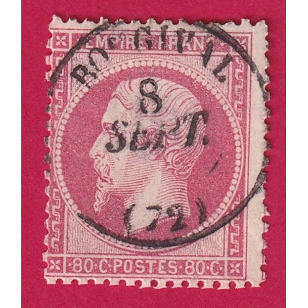 N°24 CAD TYPE 15 BOUGIVAL SEINE INFERIEURE TIMBRE STAMP BRIEFMARKEN
