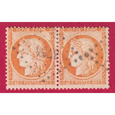 N°38 PAIRE PC DU GC 3734 ST MALO ILLE ET VILAINE TIMBRE STAMP BRIEFMARKEN