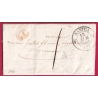 CAD TYPE 12 NANTUA AIN 1833 TAXE LOCALE 1 + CL ROUGE POUR OYONNAX LETTRE COVER FRANCE