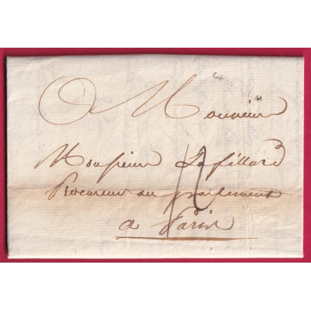 MARQUE DE MACON SAONE ET LOIRE LENAIN N°8 INDICE 10 POUR PARIS LETTRE COVER FRANCE