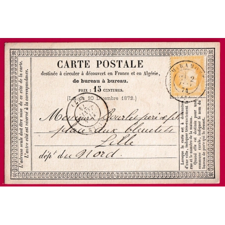 N°59 CAD TYPE 17 MIRAMONT LOT ET GARONNE POUR LILLE NORD LETTRE COVER FRANCE