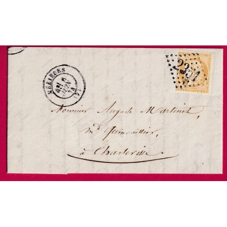N°59 GC 2351 MEZIERES ARDENNES POUR CHARLEVILLE RECETTES REUNIES LETTRE COVER FRANCE