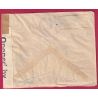 N°392 X4 283 MARSEILLE 1941 PAR AVION MONTEVIDEO URUGUAY CENSURE ANGLAISE CENSOR LETTRE COVER FRANCE