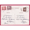 ENTIER POSTAL PETAIN 80C TAXE A 80C LE VIGAN GARD POUR PARIS LETTRE COVER FRANCE
