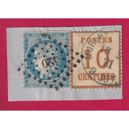 N°60 MIXTE ALSACE LORRAINE N°6 MULHOUSE HAUT RHIN  +PC DU GC 420  BELFORT   SUR FRAGMENT TB