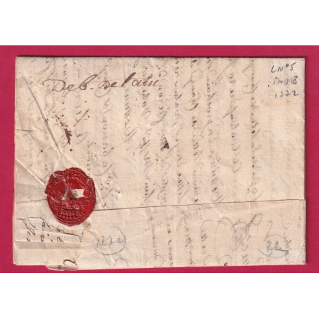 DEBOURSE MANUSCRIT DE TAIN DROME 1772 LENAIN N°5 INDICE 18 DEPART TOULOUSE HAUTE GARONNE LETTRE COVER FRANCE