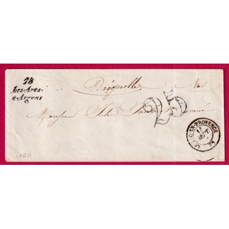 MARQUE 78 LES ARCS SUR ARGENS VAR T15 LE LUC EN PROVENCE POUR BRIGNOLLES INDICE 11 LETTRE COVER FRANCE