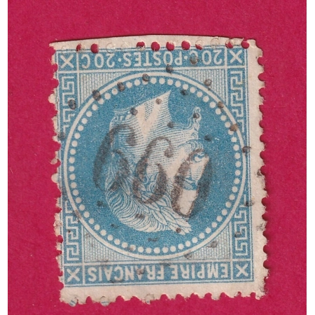 N°29 GC 660 BRUSQUE AVEYRON COTE MATHIEU 47.5€ SUR BLEU TIMBRE BRIEFMARKEN STAMP FRANCE