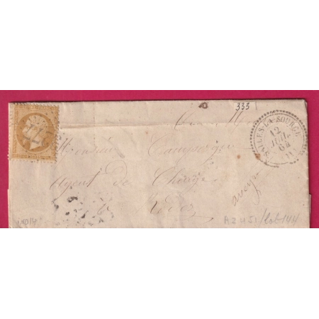 N°21 GC 3277 SALLES LA SOURCE AVEYRON CAD TYPE 22 POUR RODEZ LETTRE COVER FRANCE