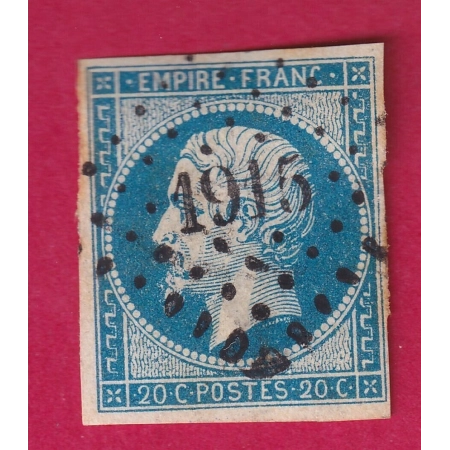 N°14 PC 1915 MASSERET CORREZE COTE MATHIEU 27€ SUR BLEU TIMBRE BRIEFMARKEN STAMP FRANCE
