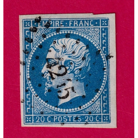N°14 PC 4245 THONES HAUTE SAVOIE COTE MATHIEU 52€ SUR BLEU TIMBRE BRIEFMARKEN STAMP FRANCE