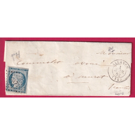 N°4 TOUCHE PC 47 ALLANCHE CANTAL POUR MURAT LETTRE COVER FRANCE